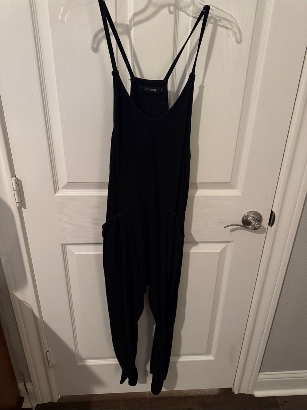 Rue21 Black Spaghetti Strap Jumpsuit with Pockets